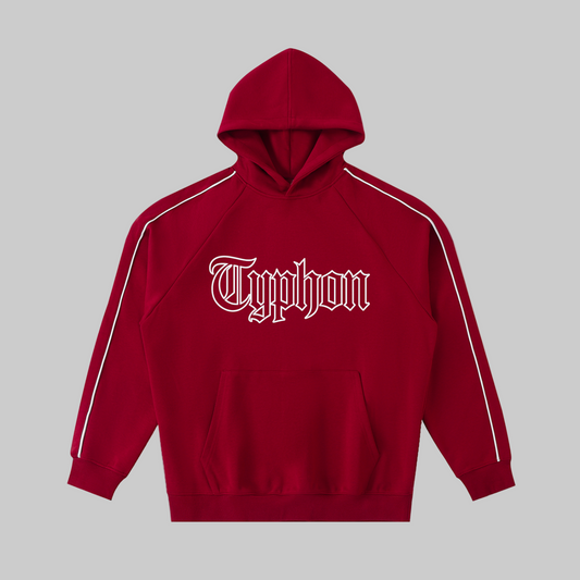 Typhon Letters Piping Raglan Hoodie